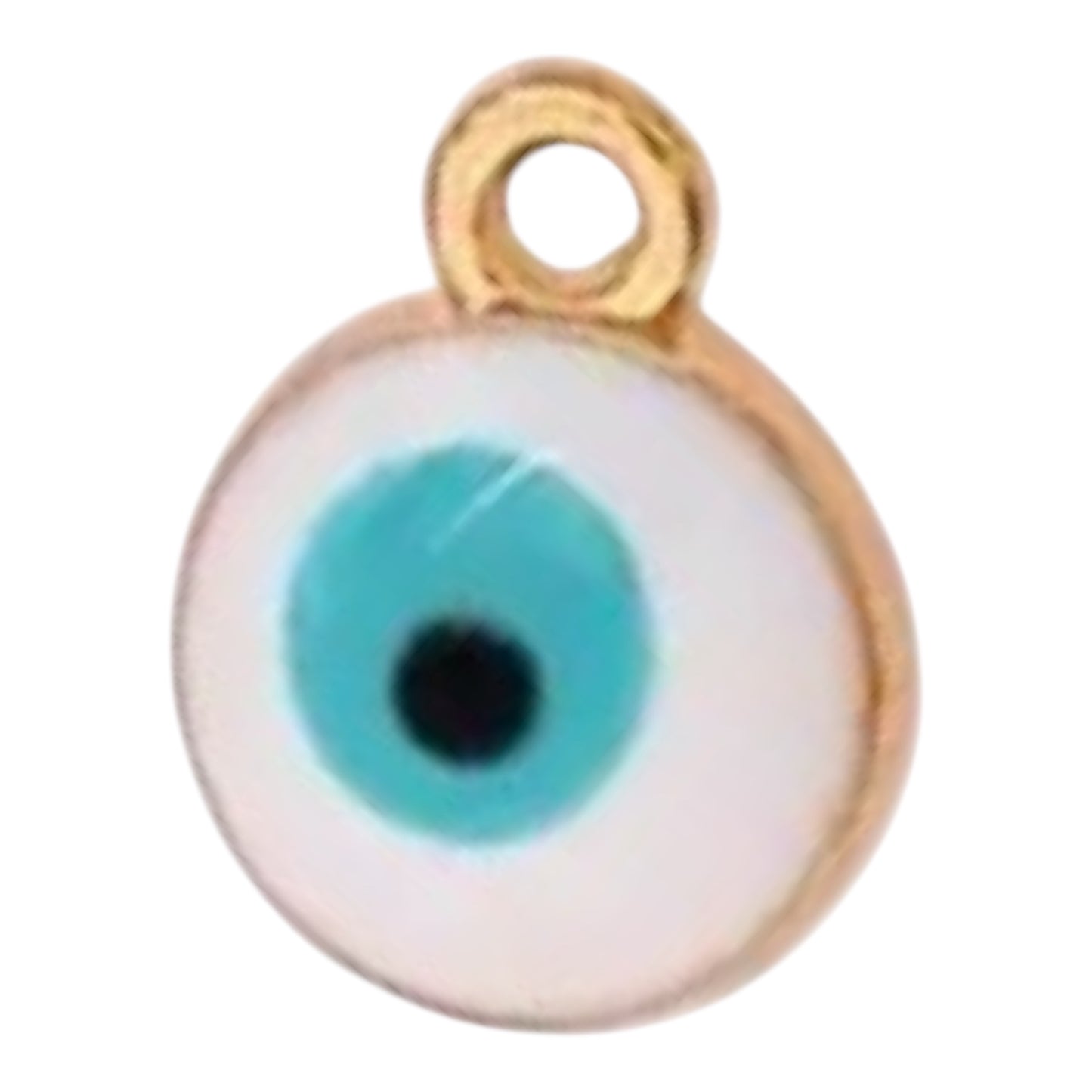 WHITE BLUE EVIL EYE