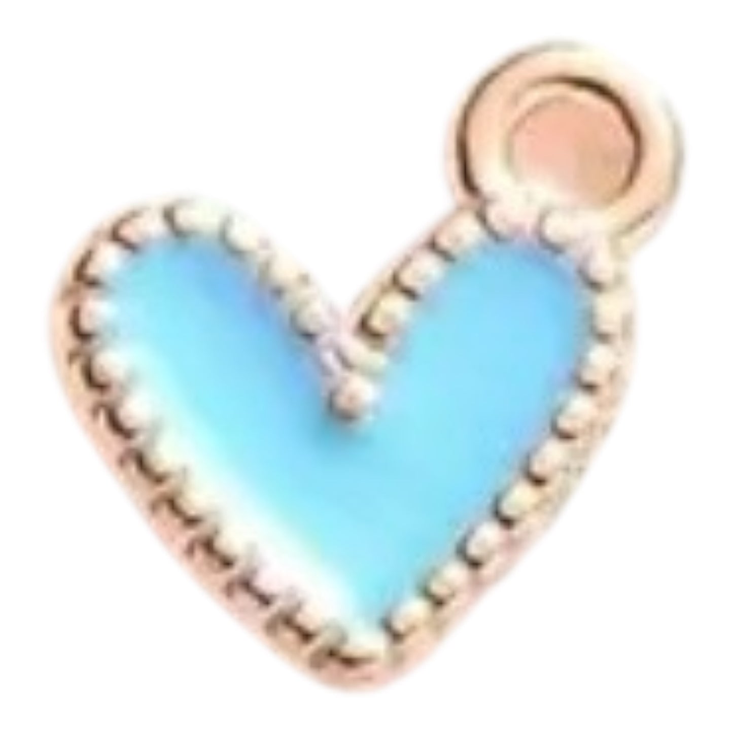 BLUE RIBBED HEART