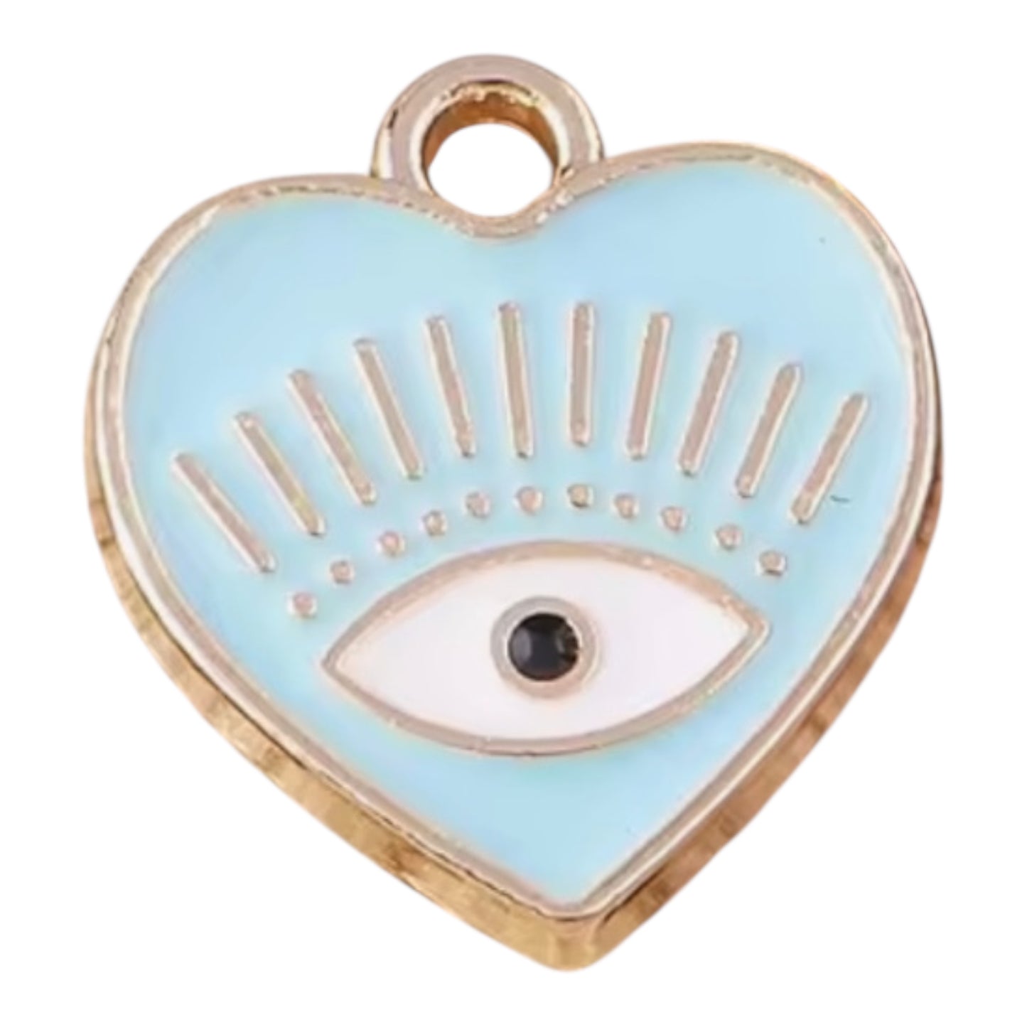 Blue Heart Evil Eye