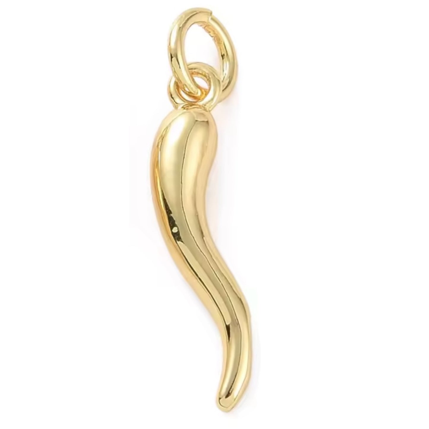 18K PLATED GOLD CHILLI CORNICELLO
